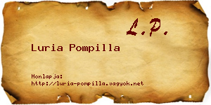 Luria Pompilla névjegykártya